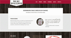 Desktop Screenshot of bigskyshavings.com